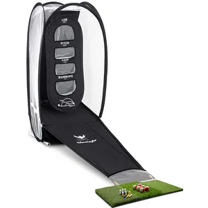 Nieuwe Ontwerp Golf Chippen Netto Amd Mat Indoor Outdoor Golf Swing Aids