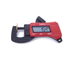 Digitales Kunststoff-Dickenmessgerät, Bereich 0–12,7 mm, Auflösung 0,01 mm, Dickenmessgerät für Papier/Folie/Stoff/Klebeband - Product Image 4