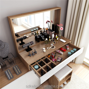 Comò economico utile in stile moderno con specchio per l'applicazione della camera da letto - Product Image 4