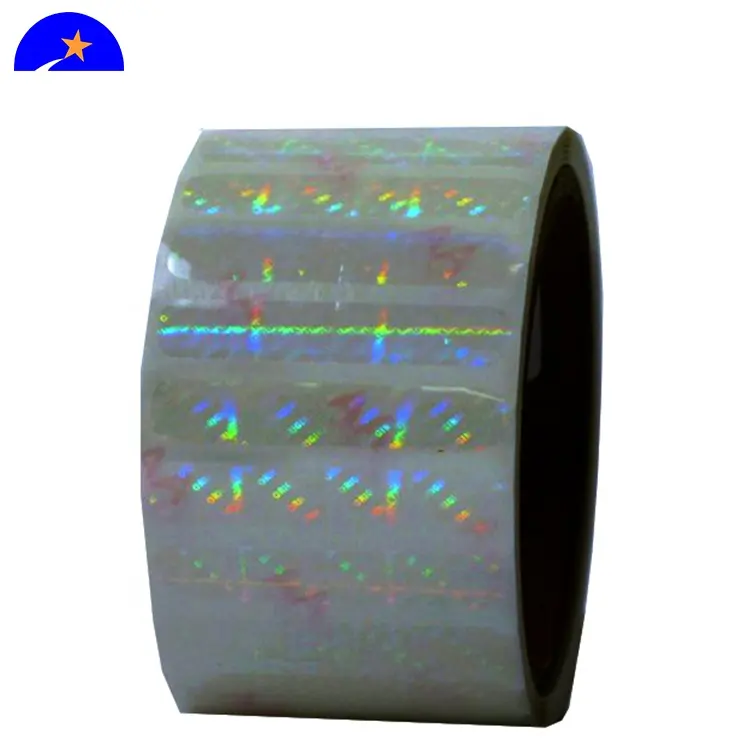 Günstige Authentizität Aufkleber Regenbogen effekt benutzer definierte Hologramm Aufkleber, hochwertige gefälschte transparente Aufkleber Hologramm