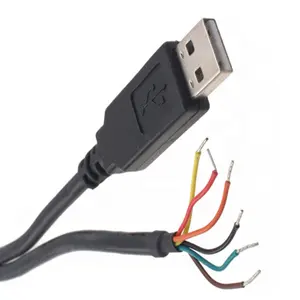 TTL-232R-5V FTDI Chip Usb 5V TTL Ujung Kawat 1.8 M UART Serial Usb Ke Kabel RJ12 6P6C Kabel