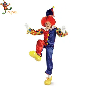 Hot Koop Kinderen Fancy Dress Past Grappige Clown Carnaval Partij Kostuum Kinderen Cosplay Halloween Kostuums