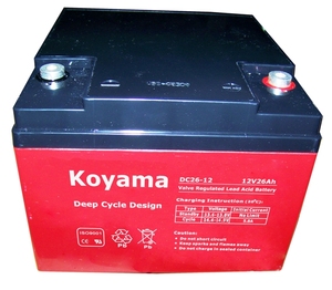 유지 보수 무료 밀봉 12V26Ah 딥 사이클 Agm 배터리 - Product Image 2