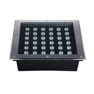 Spedizione veloce 36W IP67 RGB bianco giardino quadrato illuminazione incasso paesaggio sotterraneo sepolto prato Led luci interrate