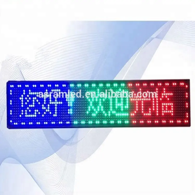 P10 dış mekan perde LED ekran ekran burcu kurulu tek renkli hareketli elektronik dijital panel modülü kabine mesaj billboard