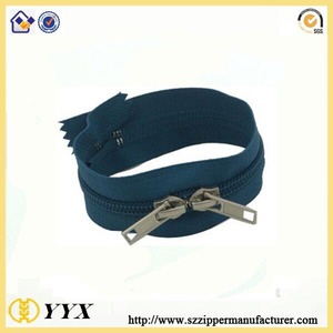 vente chaude #5 deux zips de nylon ouverte avec curseurs réversibles - Product Image 2