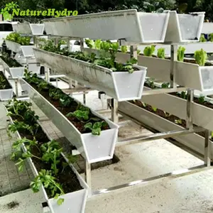 Sistema di coltura idroponica verticale crescere sistemi grondaia per la semina serra