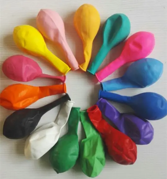 100 Pak Balon Lateks Dekorasi Pesta Ulang Tahun Bulat 12 Inci Warna Campur