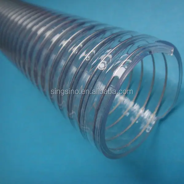 PVC Spirale Stahl Draht Verstärkt Schlauch Regenwasser Rohr Kunststoff Spirale Flexible Schlauch