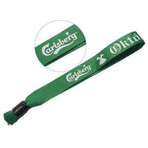 Poliéster personalizado seguridad partido ID pulsera de tela con el logotipo <span class=keywords><strong>para</strong></span> el festival - Product Image 3