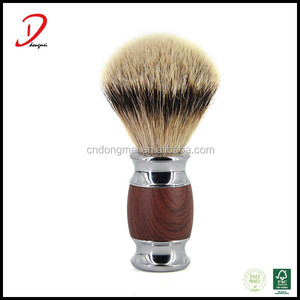 Professionnel de haute qualité de luxe blaireau, poignée en métal poils de blaireau de rasage brosse gros - Product Image 3