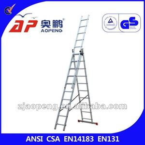 Escalera Telescópica de Aluminio Multifuncional de Excelente Estabilidad y Capacidad de Carga de 150 kg para Obras de Construcción - Product Image 4