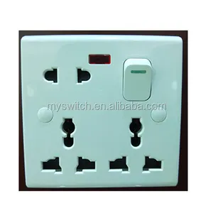 13Amp 8 pin switched universal socket