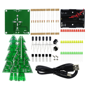 Kit de luces LED para árbol de navidad en 3D, Kit de <span class=keywords><strong>circuito</strong></span> LED RGB colorido, Suite de diversión electrónica, regalo de navidad - Product Image 1