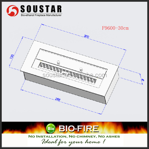 En acier inoxydable brûleur de cheminée à l'éthanol - Product Image 5