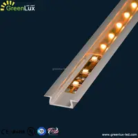 Plana delgada Alu empotrada led Perfil de disipador de calor de aluminio para LED Luz de tira flexible 5050 5630 tiras
