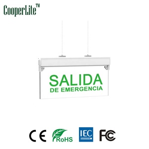 Siêu sáng <span class=keywords><strong>LED</strong></span> <span class=keywords><strong>Exit</strong></span> khẩn cấp ánh sáng với pin dự phòng Trắng/đen cơ thể màu đỏ màu xanh lá cây đôi mặt <span class=keywords><strong>Exit</strong></span> Sign cho bệnh viện khách sạn - Product Image 4