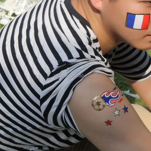 Coupe UEFA Lauréats Tasse drapeau visage temporaire tatouage - Product Image 2