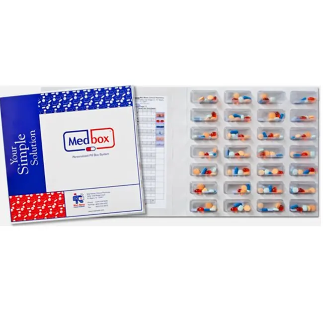 Ximan-tarjetas industriales de medicación con sello frío, paquete de pastillas de 28 dosis, blíster de embalaje