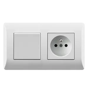 EU-01 Series new design 1 gang french wall socket