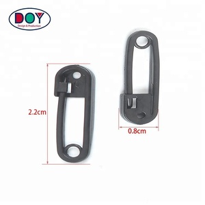 <span class=keywords><strong>Épingles</strong></span> de sécurité en plastique, noires, pour accessoires de vêtements, vente en gros, pièces - Product Image 3