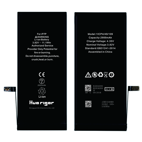 Customized Battery Mobile Phone Use 2900mAh Capacity Compatible For iphone 7p Battery