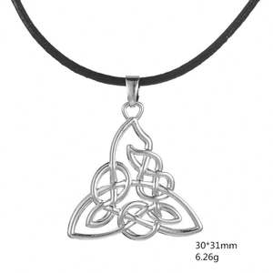 Amuleto mágico de pentagrama con nudo para hombres, talismán irlandés, colgante, collar vikingo - Product Image 5