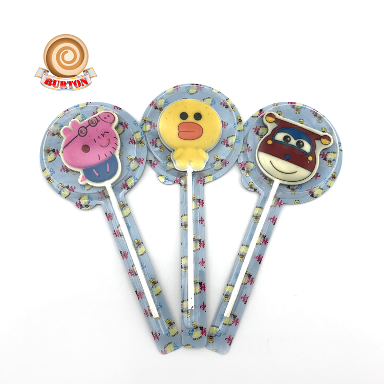 Лидер продаж, новый шоколадный молочный мультяшный леденец для детей