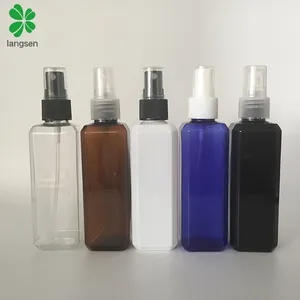 Nachfüllbare 100ml quadratische Sprüh flasche aus Kunststoff für Parfüm, Wasser, Öl, Make-up-Flüssigkeit