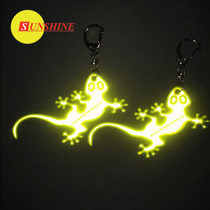 SONNENSCHEIN werbe pvc reflektierende tier glow in the dark sicherheits keychain - Product Image 5