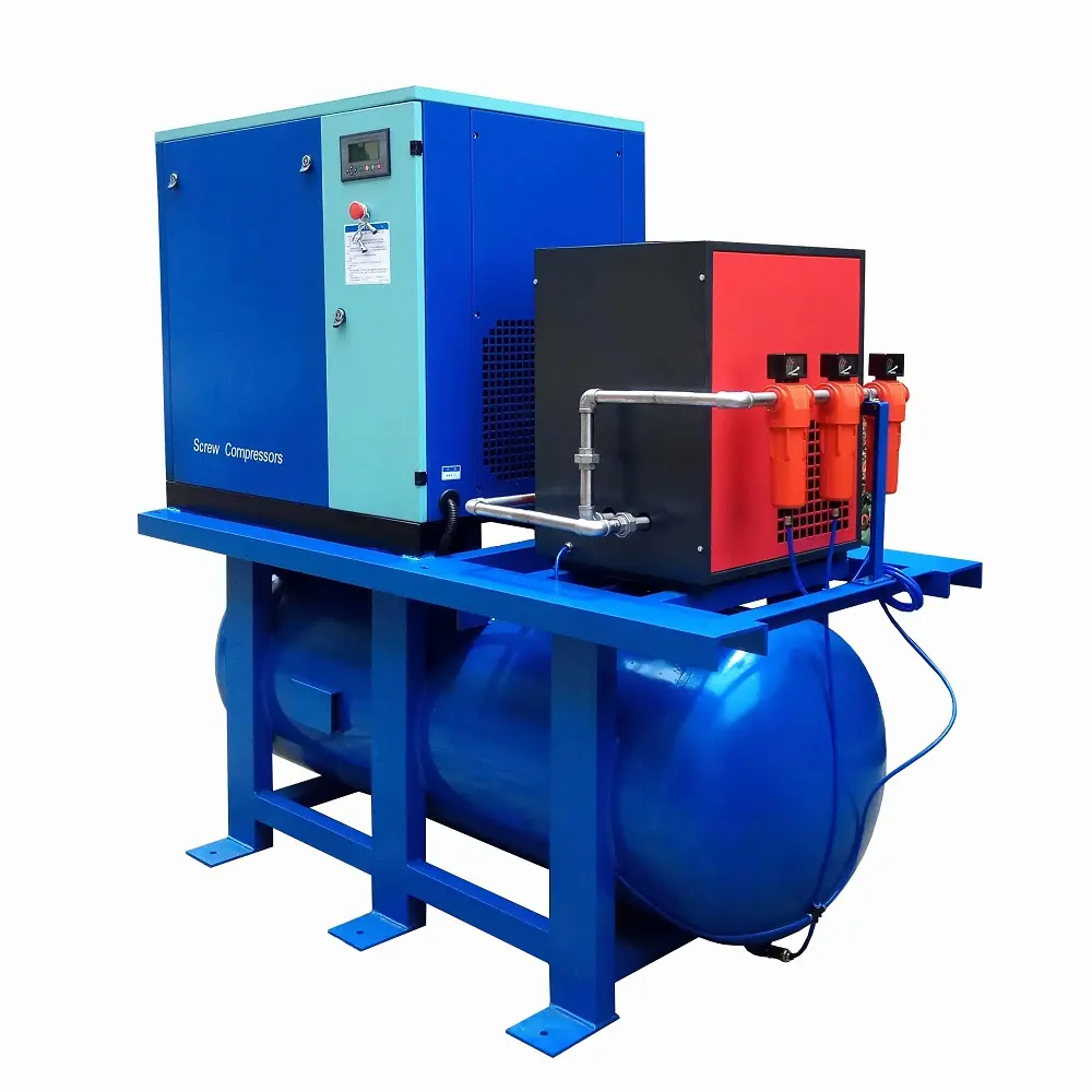 Roterende compressor met 0.5l air tank en droger voor co2 fractionele laser