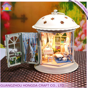 Idées <span class=keywords><strong>de</strong></span> décoration intérieure Hongda pour la chambre à coucher, abordable avec commande vocale intelligente, lumière, <span class=keywords><strong>maison</strong></span> miniature DIY, <span class=keywords><strong>maison</strong></span> moderne - Product Image 2