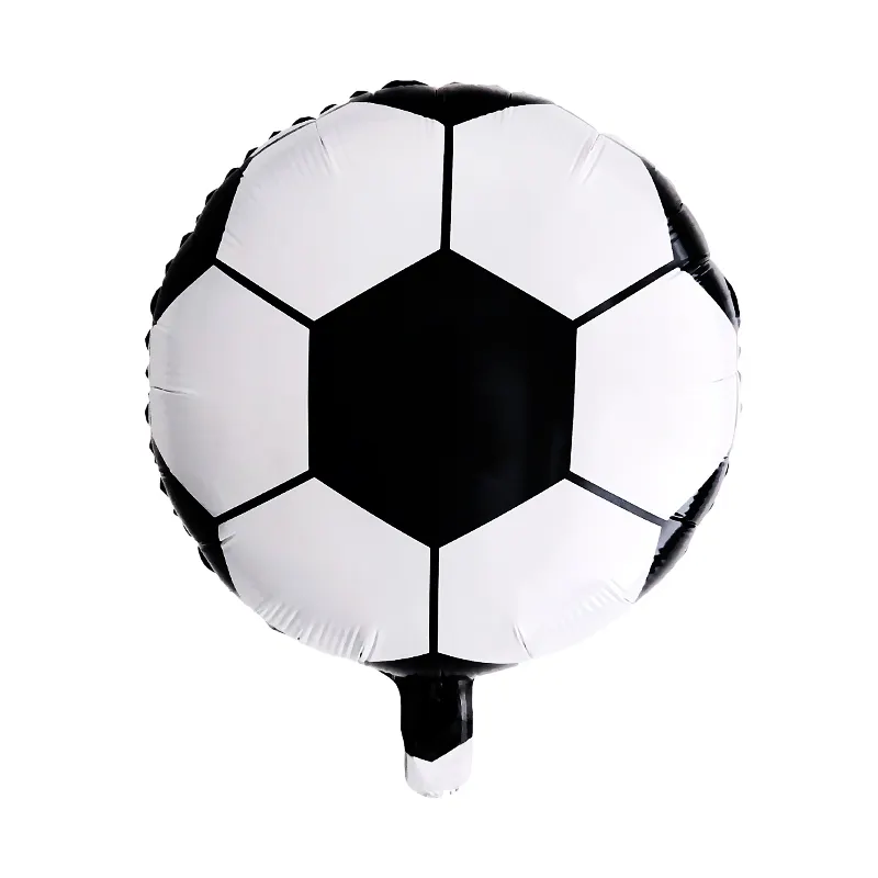 Inflatable 18inch round soccer ball shape balloon kids sport toy foil football balloon volleyball basketball balloon