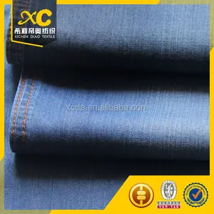 100 tencel 200gsm tela de jeans de color índigo