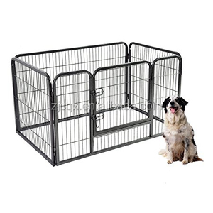 Métal <span class=keywords><strong>Parc</strong></span> Animalier Stylo D'exercice <span class=keywords><strong>pour</strong></span> Chiens Chats Pliante Robuste Porte Clôture 4 Panneaux Chacun - Product Image 1