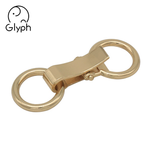 Metallo di alta qualità clip anteriore clip di chiusura fibbia a doppio anello fibbia della cintura - Product Image 1