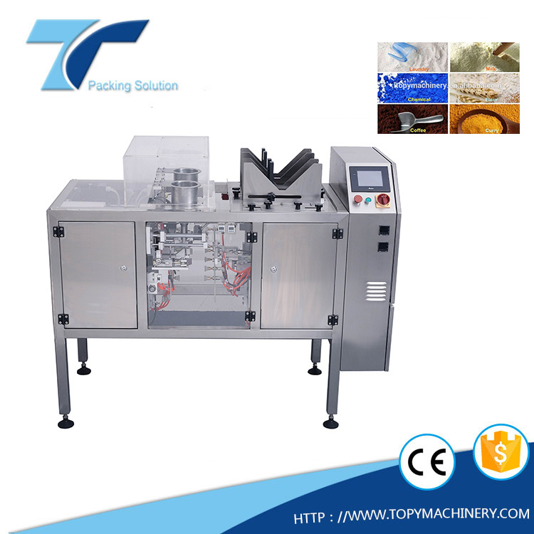 TOPY MDPT Автоматическая Двойная скорость соль сахар aginomoto куриные сущность Мини дой-пак Порошок Упаковочная Машина