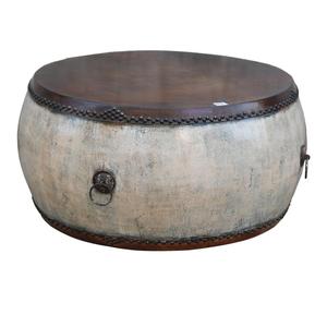 Mesa auxiliar de madera <span class=keywords><strong>reciclada</strong></span> sólida estilo francés country, mesa de té, mesa de centro - Product Image 2