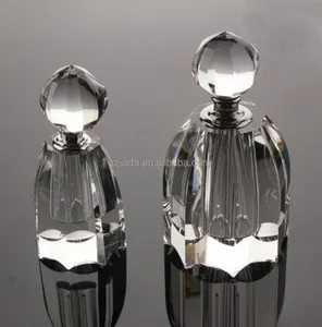 高級デザイン結婚記念日ギフトk9クリスタルナチュラルエッセンシャルオリーブオイルボトル女性空のガラスクリスタル香水瓶