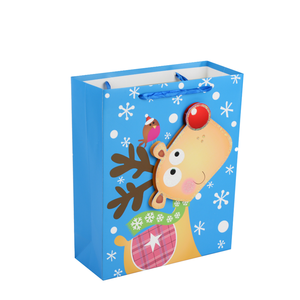 Túi Giấy Giáng Sinh X'mas Nhà Máy <span class=keywords><strong>Yiwu</strong></span> Túi Quà Giáng Sinh Thiết Kế 3D - Product Image 4