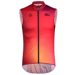 आउटडोर Windproof निविड़ अंधकार महिला सड़क बाइक कपड़े Gilet साइकल चलाना पवन बनियान