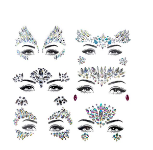 Haute qualité 3D colle à la mode <span class=keywords><strong>strass</strong></span> poitrine autocollant paillettes Bling résine pour chaussures vêtements sacs-prix de gros - Product Image 3