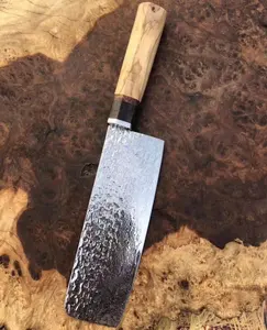 Prachtige Handwerk Damascus Hakmes Mes Oem Survival 110 Lagen Damascus Staal 10Cr15MoV Japanse Koksmes