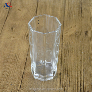 Vasos transparentes rectos altos octogonales sublimación personalizada al por mayor <span class=keywords><strong>vaso</strong></span> alto agua jugo leche té cerveza vasos para beber - Product Image 3