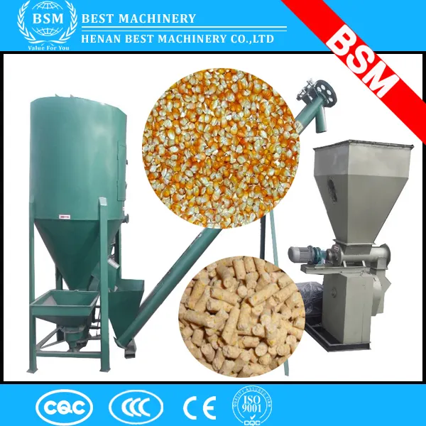 Piccolo mangimificio pianta 1-2 ton per ora 250 di alimentazione mulino/pollame mangimi per animali pellet mill/macchina pellet mangimi