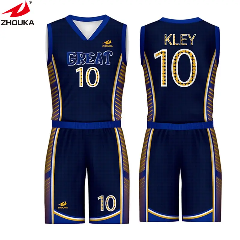 Wholesale custom basketball warm up shirts Latest oem Basketball Jersey apparel basketball blue jersey
