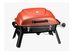 Portable Outdoor <strong>Gas</strong> <strong>Grill</strong> <strong>BBQ</strong> with Griddle Powder Coated Stainless Steel Foldable Design Piezoelectric Ignition for Camping - Product Image 4