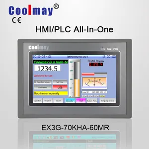Programmable Logic Controller RS232 dan RS485 Port Komunikasi dengan 7 Inci HMI Modbus Protocal