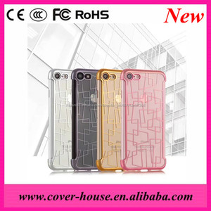 <span class=keywords><strong>Oficial</strong></span> Galvanoplastia caja del teléfono celular TPU caso claro transparente para el iphone 7 7 Más para el iphone 7 caja - Product Image 2