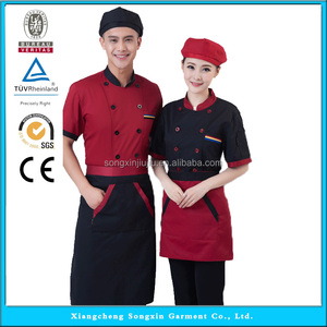 Uniforme <span class=keywords><strong>da</strong></span> <span class=keywords><strong>Chef</strong></span> <span class=keywords><strong>nera</strong></span> a manica corta a buon mercato, giacca <span class=keywords><strong>da</strong></span> <span class=keywords><strong>Chef</strong></span> del ristorante, uniforme <span class=keywords><strong>da</strong></span> <span class=keywords><strong>Chef</strong></span> - Product Image 6